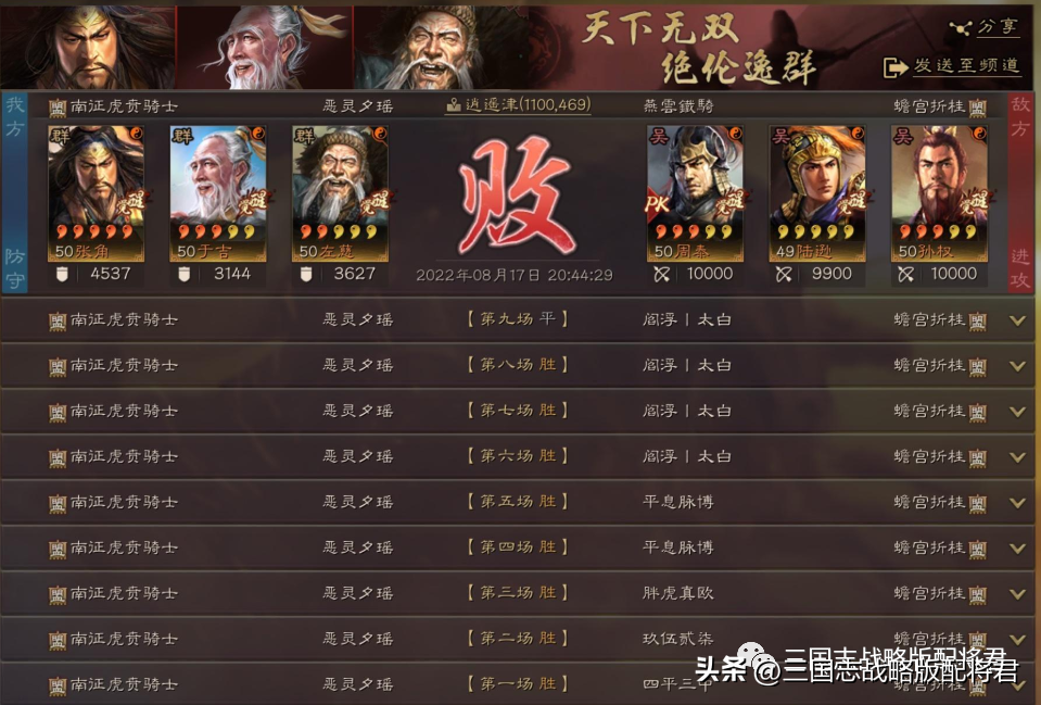 三国志战略版最新配将表（三国志战略版最新强势搭配一览表）