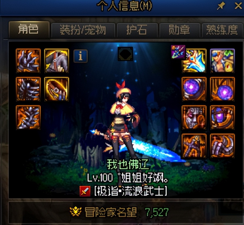 dnf流浪武士buff（dnf流浪武士选什么属强）