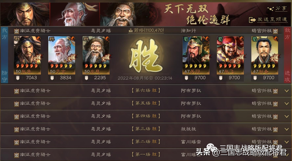 三国志战略版最新配将表（三国志战略版最新强势搭配一览表）