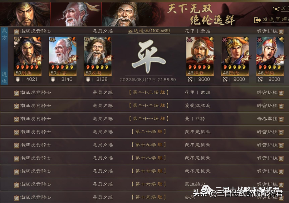 三国志战略版最新配将表（三国志战略版最新强势搭配一览表）