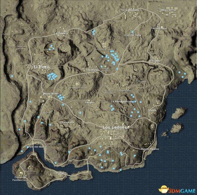 绝地求生空投枪刷新地点（绝地求生空投全图刷新地点一览）