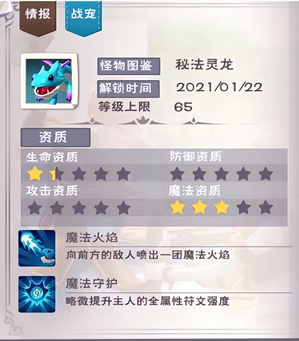 创造与魔法秘法灵龙值得培养吗（创造与魔法秘法灵龙资质介绍）