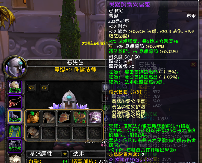 魔兽WLK怀旧服法师属性优先级（魔兽怀旧法师天赋配装与输出手法）