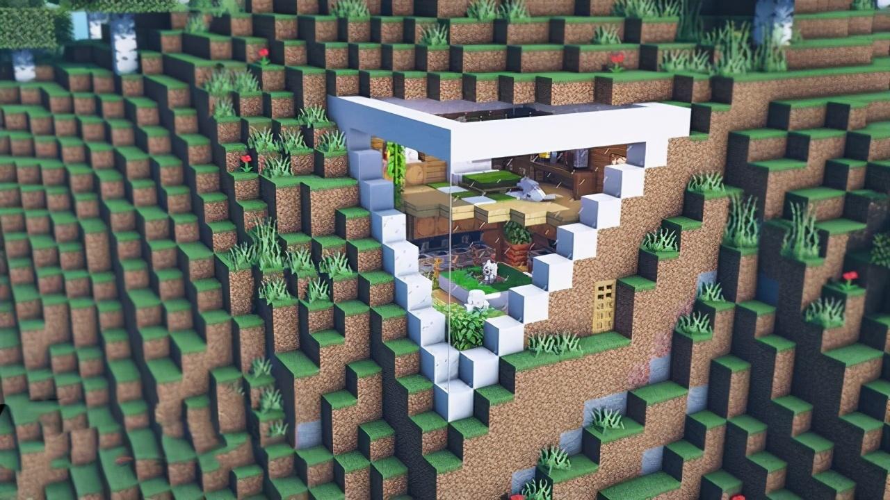 我的世界建筑物设计图（mc玩家的10张白色系设计）