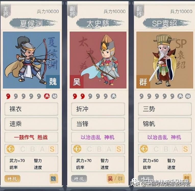 三国志战略版太史慈平民搭配（三国志战略版夏侯太史慈新阵容）