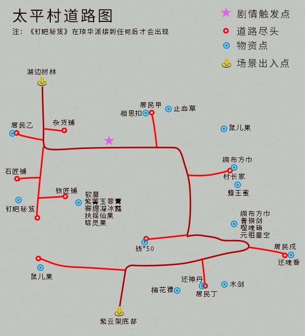 仙剑奇侠传四地图物资详细标记（仙剑奇侠传4完美图文攻略）