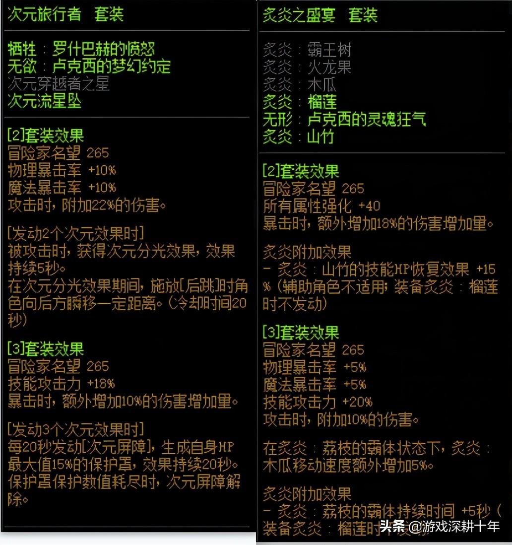 dnf剑魂大幽魂上衣搭配方案介绍（大幽魂上衣极致爆发搭配推荐）