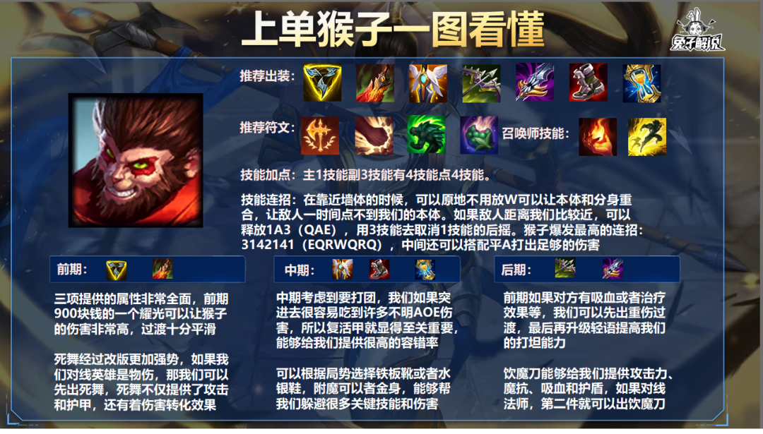 lol手游猴子出装攻略（英雄联盟手游三项猴子出装思路教学）