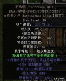 暗黑2所有暗金装备图鉴（暗黑二各职业专属暗金装备汇总）