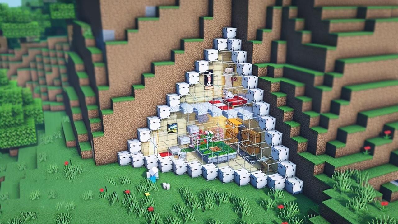 我的世界建筑物设计图（mc玩家的10张白色系设计）