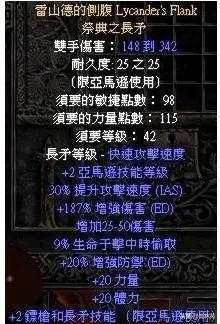 暗黑2所有暗金装备图鉴（暗黑二各职业专属暗金装备汇总）