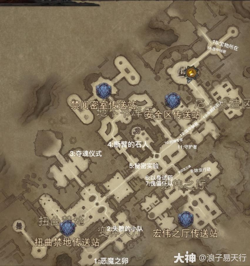 暗黑破坏神不朽地图成就攻略（不朽库勒的藏书馆地图成就及隐秘地图分布）