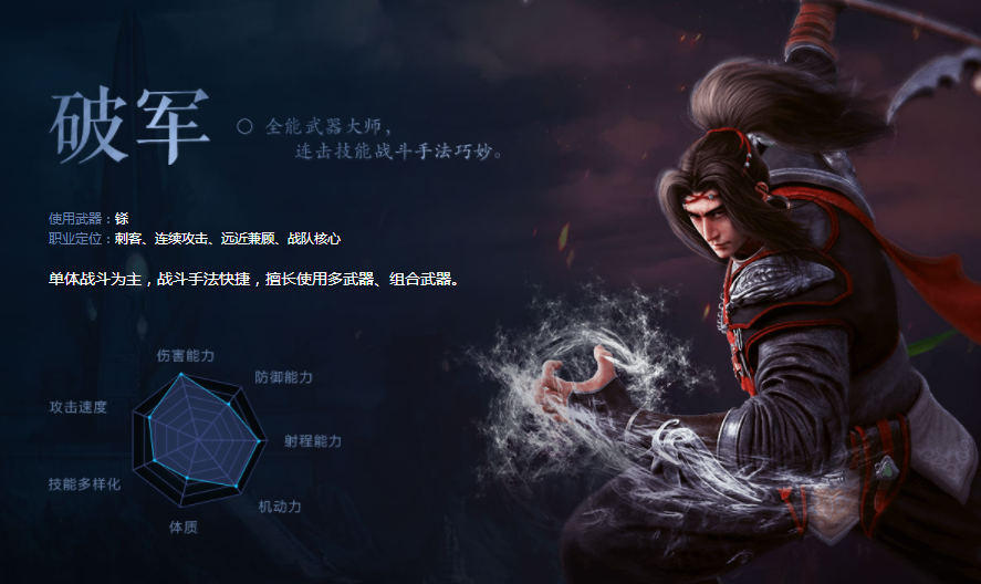 诛仙3破军职业特点及定位（诛仙3职业推荐之力破万敌的破军）