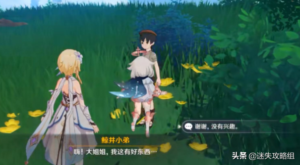 原神稻妻支线任务合集（原神稻妻鲸井小弟的手鞠球位置攻略）
