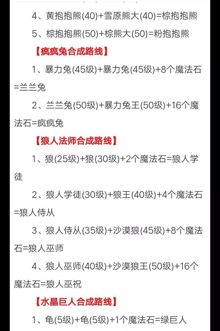 创造与魔法宠物怎么合成（创造与魔法宠物合成配方大全）