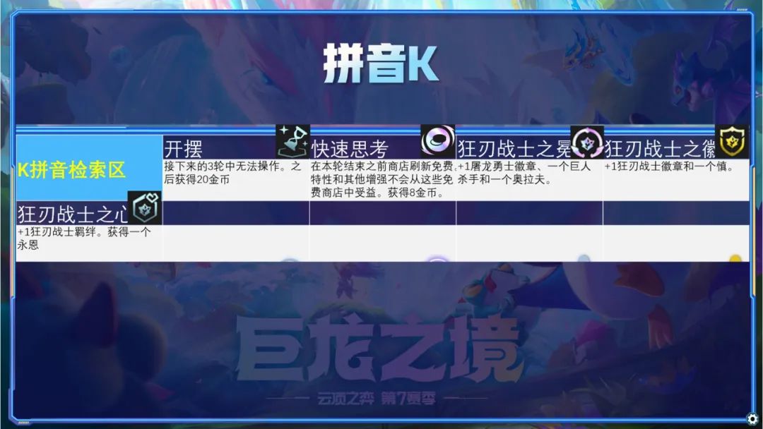 云顶之弈海克斯羁绊有哪些（云顶S7全212种海克斯详解）