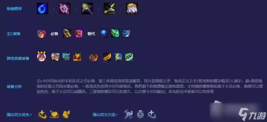 金铲铲之战玉龙尊者装备选择及运营思路（金铲铲之战玉龙尊者卡尔玛阵容推荐）