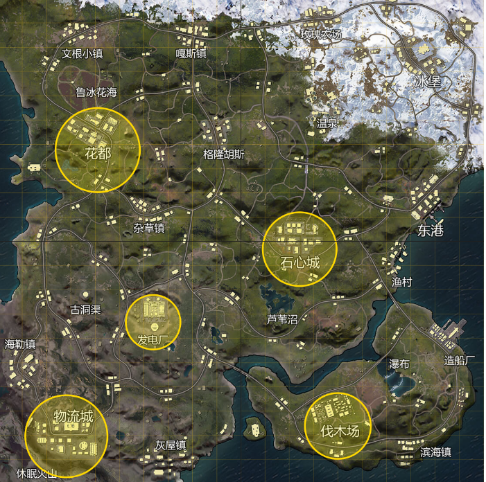 和平精英基础教学（吃鸡哪些地图适合上分）