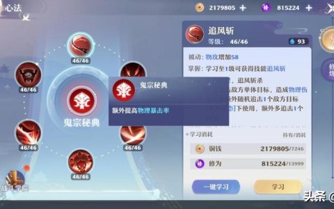 梦幻新诛仙鬼王宗培养思路（梦幻新诛仙鬼王宗门派技能介绍及宝石推荐）