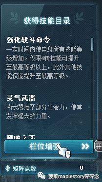 冒险岛5转英雄技能怎么搭配的（冒险岛V矩阵的攻略简介）